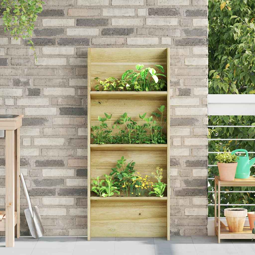 vidaXL Półki na rośliny brązowy 50 x 15 x 117 cm