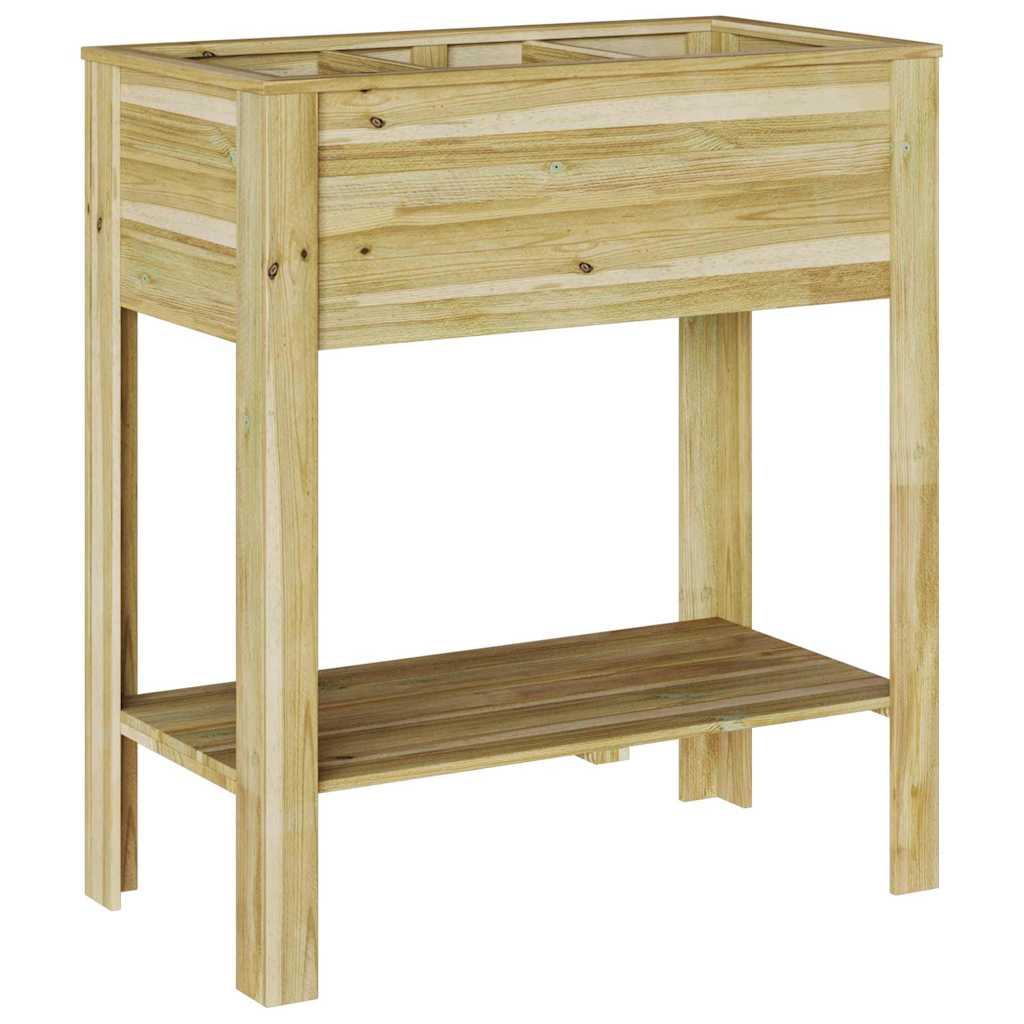 vidaXL Wysoki Doniczka z półką Brązowy 85,5 x 46,5 x 96 cm