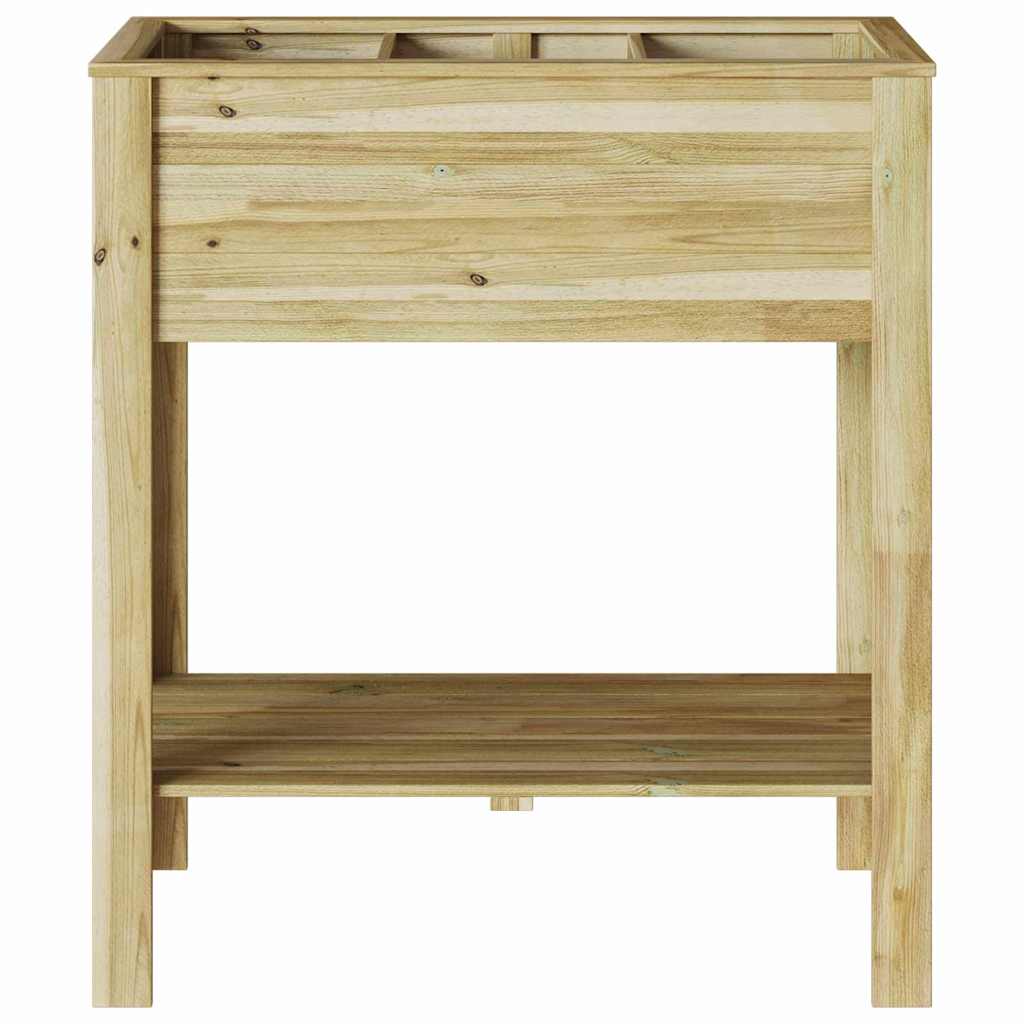 vidaXL Wysoki Doniczka z półką Brązowy 85,5 x 46,5 x 96 cm
