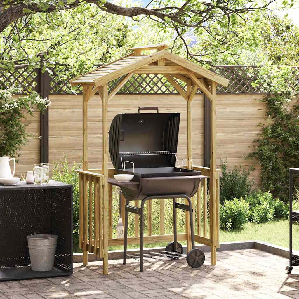 vidaXL Wiata grillowa 133,5 x 63 x 200 cm Impregnowane drewno sosnowe