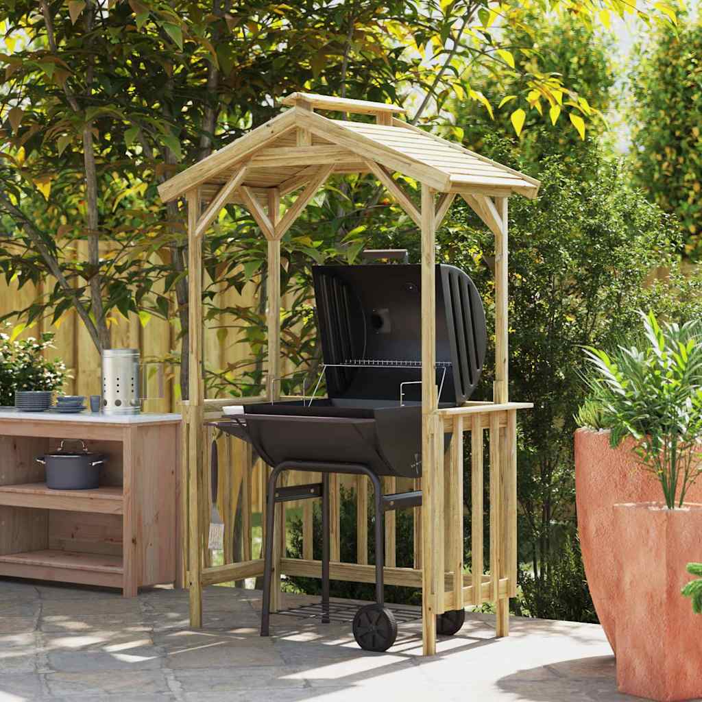 vidaXL Wiata grillowa 133,5 x 63 x 200 cm Impregnowane drewno sosnowe