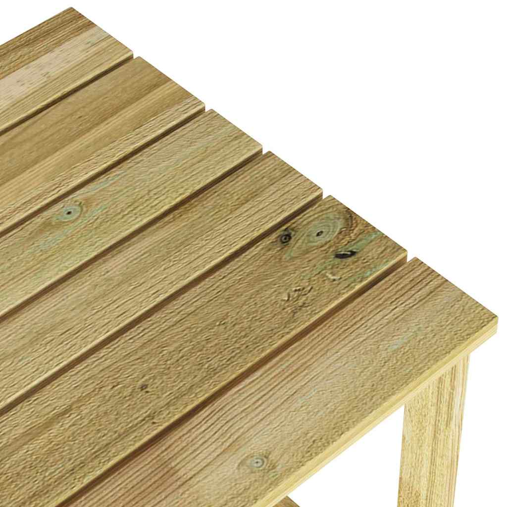 vidaXL stół Naturalny 40 x 40 x 36 cm Impregnowane drewno sosnowe