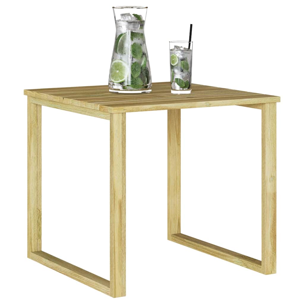 vidaXL stół Naturalny 50,5 x 50 x 46 cm Impregnowane drewno sosnowe
