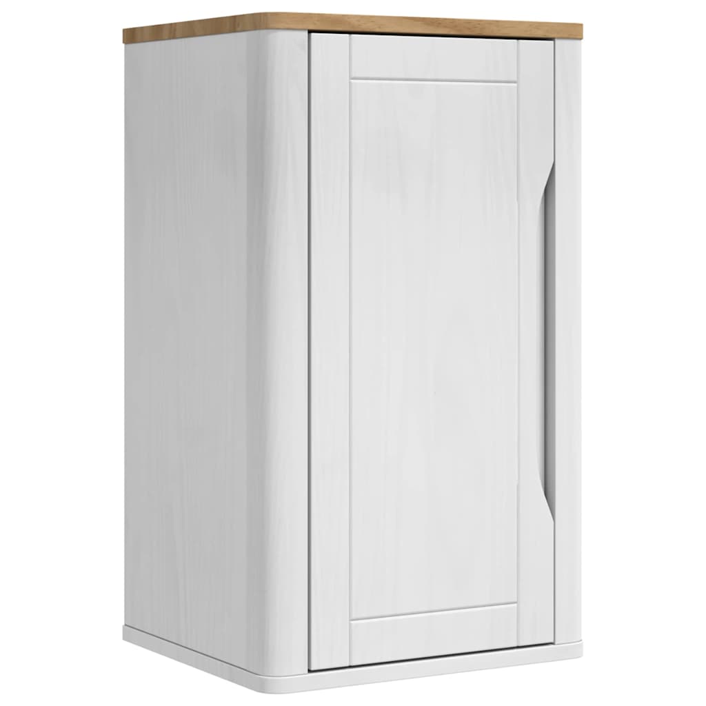 vidaXL Zestaw mebli łazienkowych FLORO 3 pcs Biały Lite drewno sosnowe