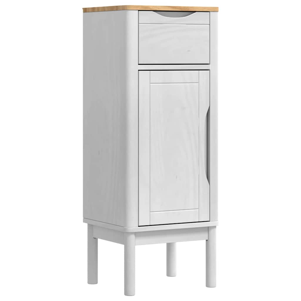 vidaXL Zestaw mebli łazienkowych FLORO 3 pcs Biały Lite drewno sosnowe