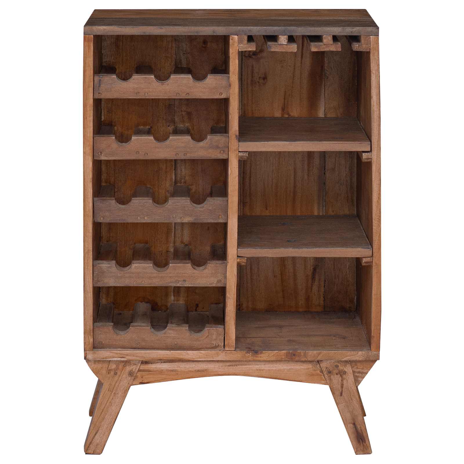 vidaXL Stojak Brązowy 60 x 30 x 90 cm Lite Drewno Recyklingowe