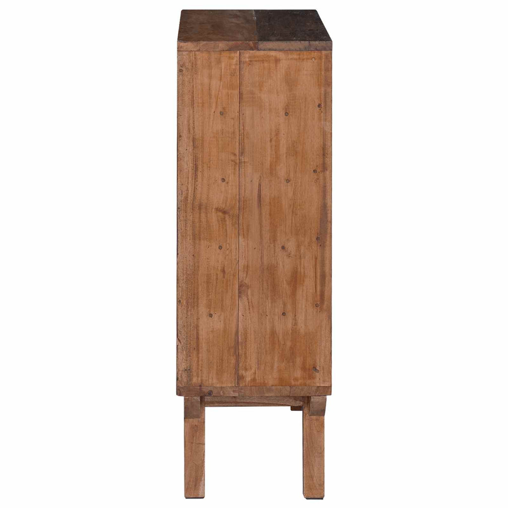 vidaXL Stojak Brązowy 60 x 30 x 90 cm Lite Drewno Recyklingowe