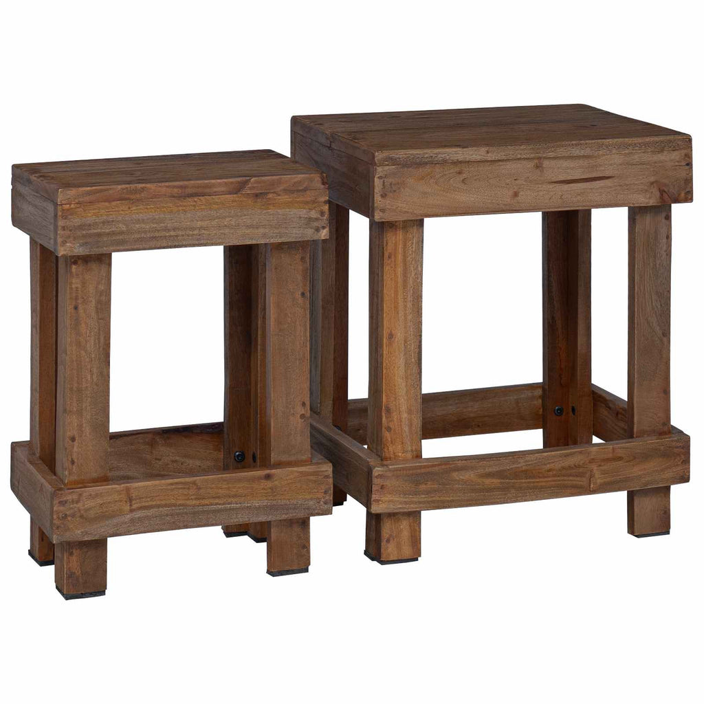 vidaXL Stojak na rośliny 2 pcs Brązowy 70 x 11 x 27 cm