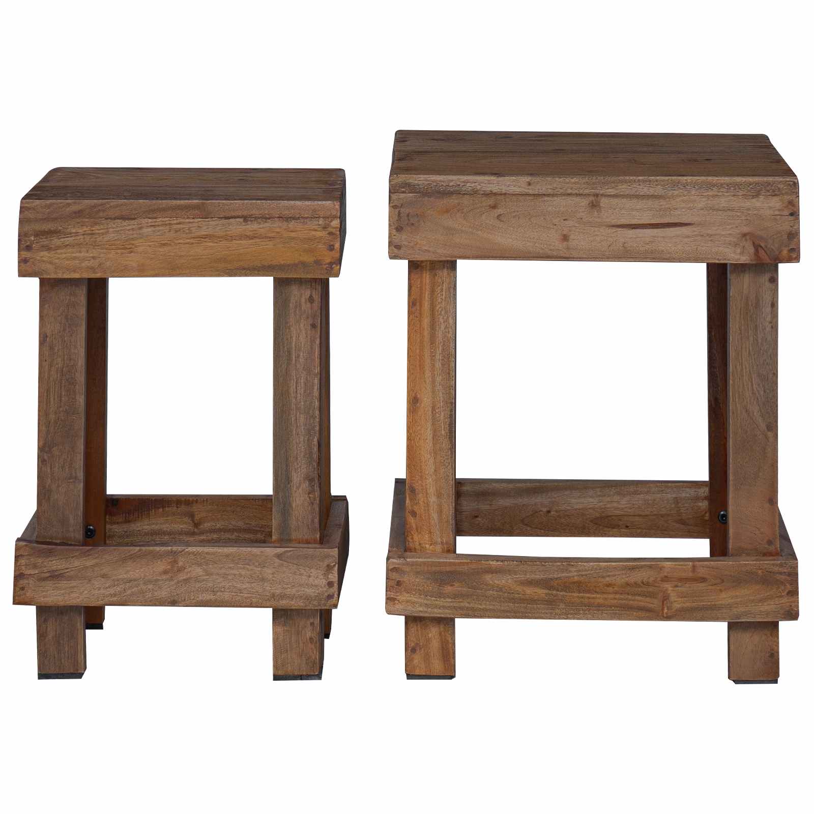 vidaXL Stojak na rośliny 2 pcs Brązowy 70 x 11 x 27 cm