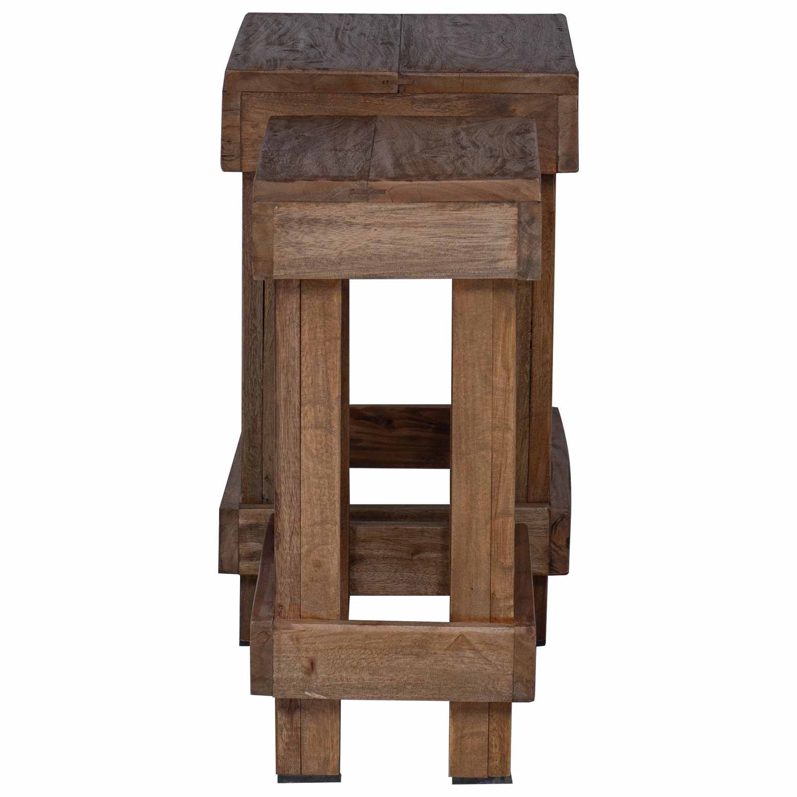vidaXL Stojak na rośliny 2 pcs Brązowy 70 x 11 x 27 cm