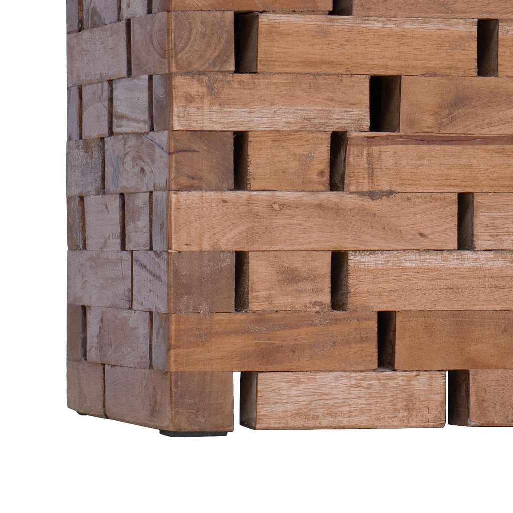 vidaXL Halka Naturalny 29 x 29 x 48 cm Lite drewno z odzysku