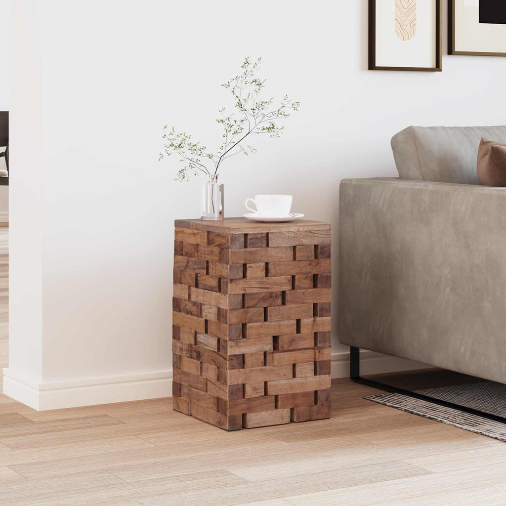 vidaXL Halka Naturalny 29 x 29 x 48 cm Lite drewno z odzysku