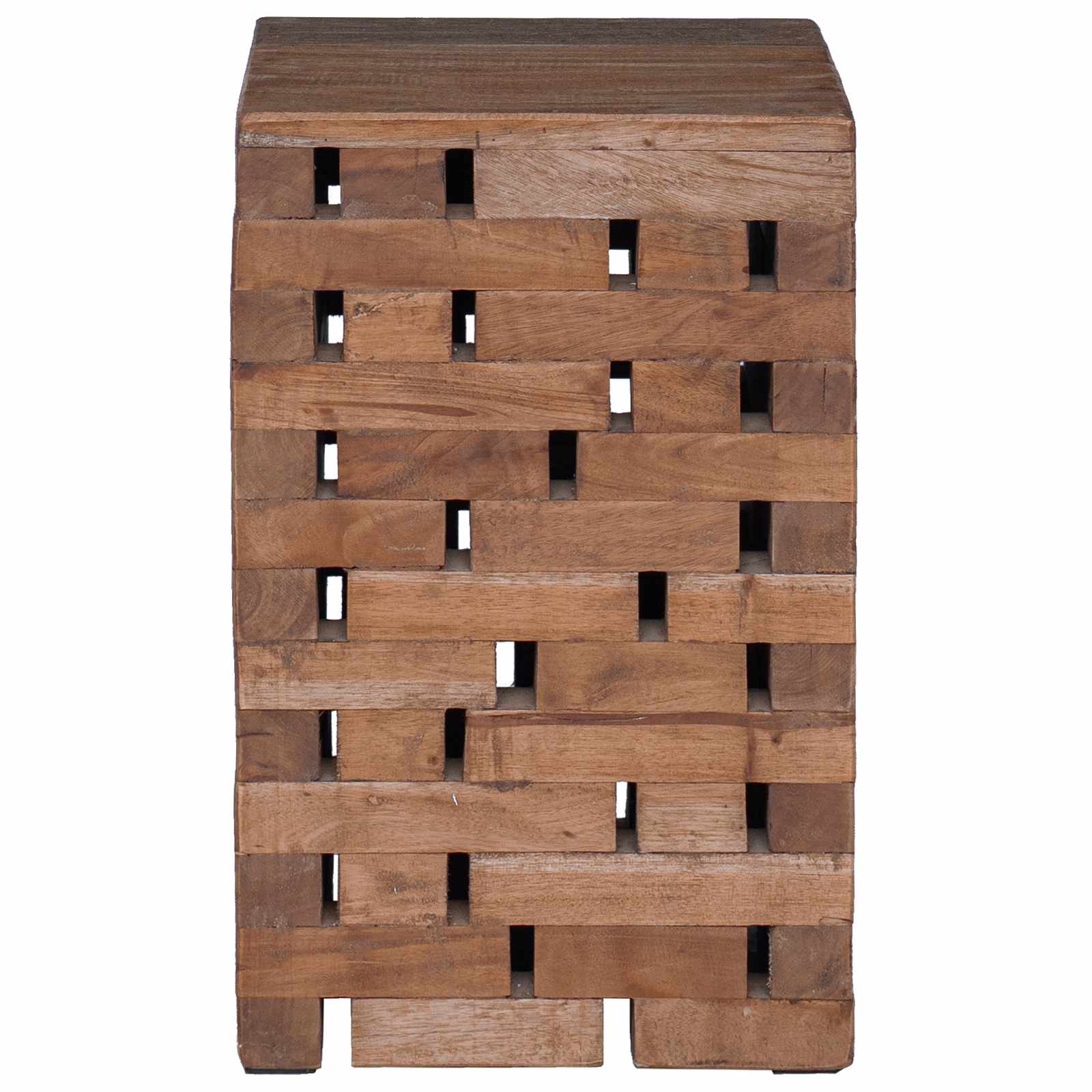 vidaXL Halka Naturalny 29 x 29 x 48 cm Lite drewno z odzysku