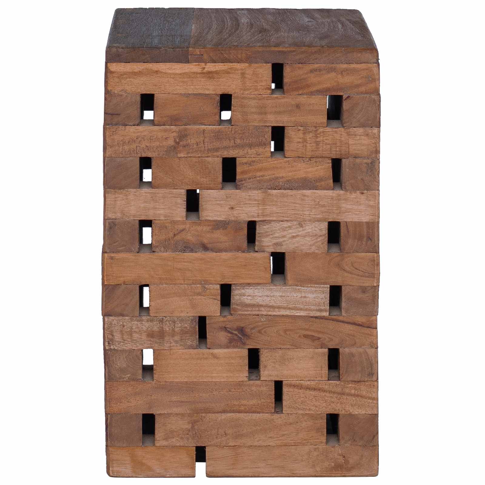 vidaXL Halka Naturalny 29 x 29 x 48 cm Lite drewno z odzysku