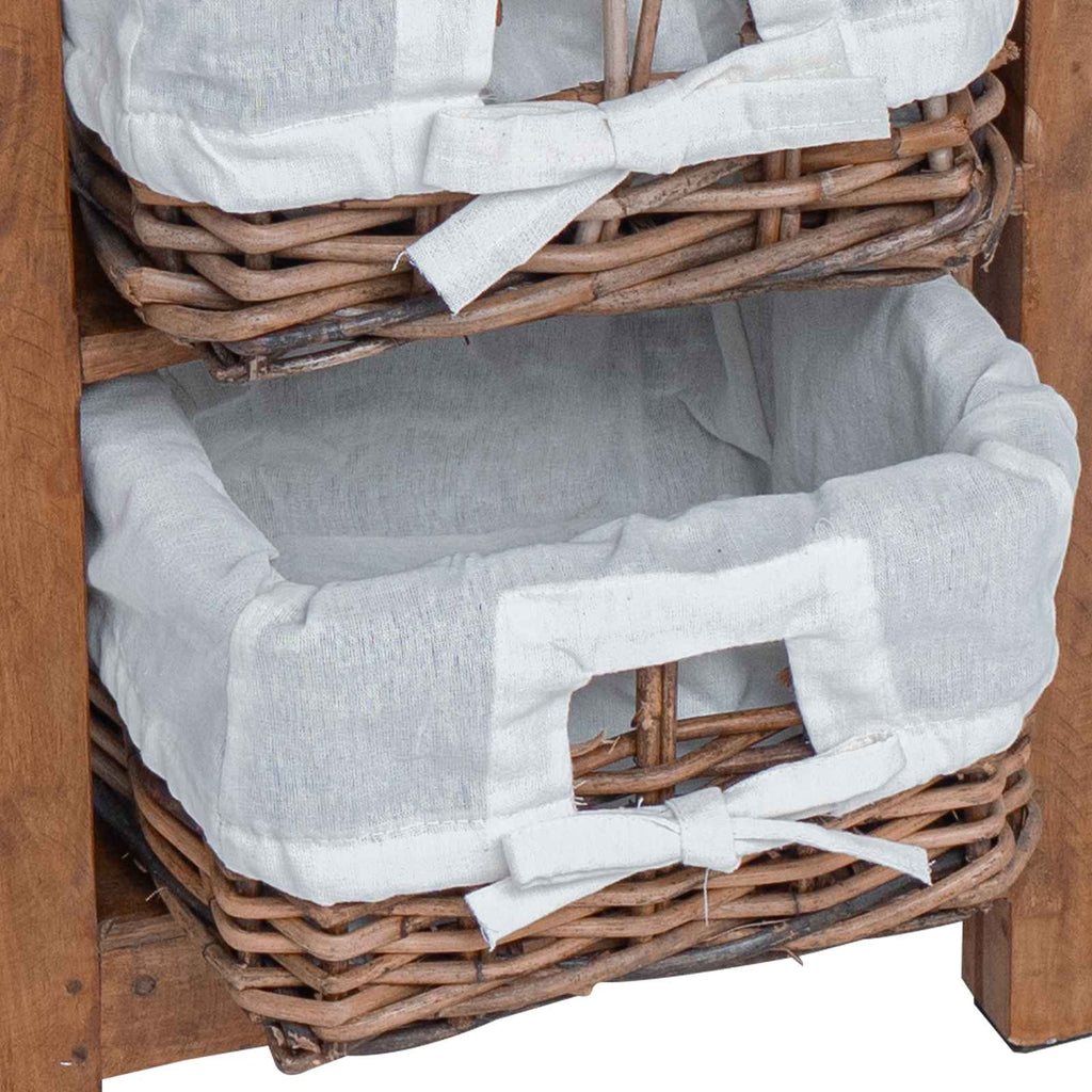 vidaXL Stolik boczny Brązowy 38 x 28 x 72 cm Lite drewno mahoniowe
