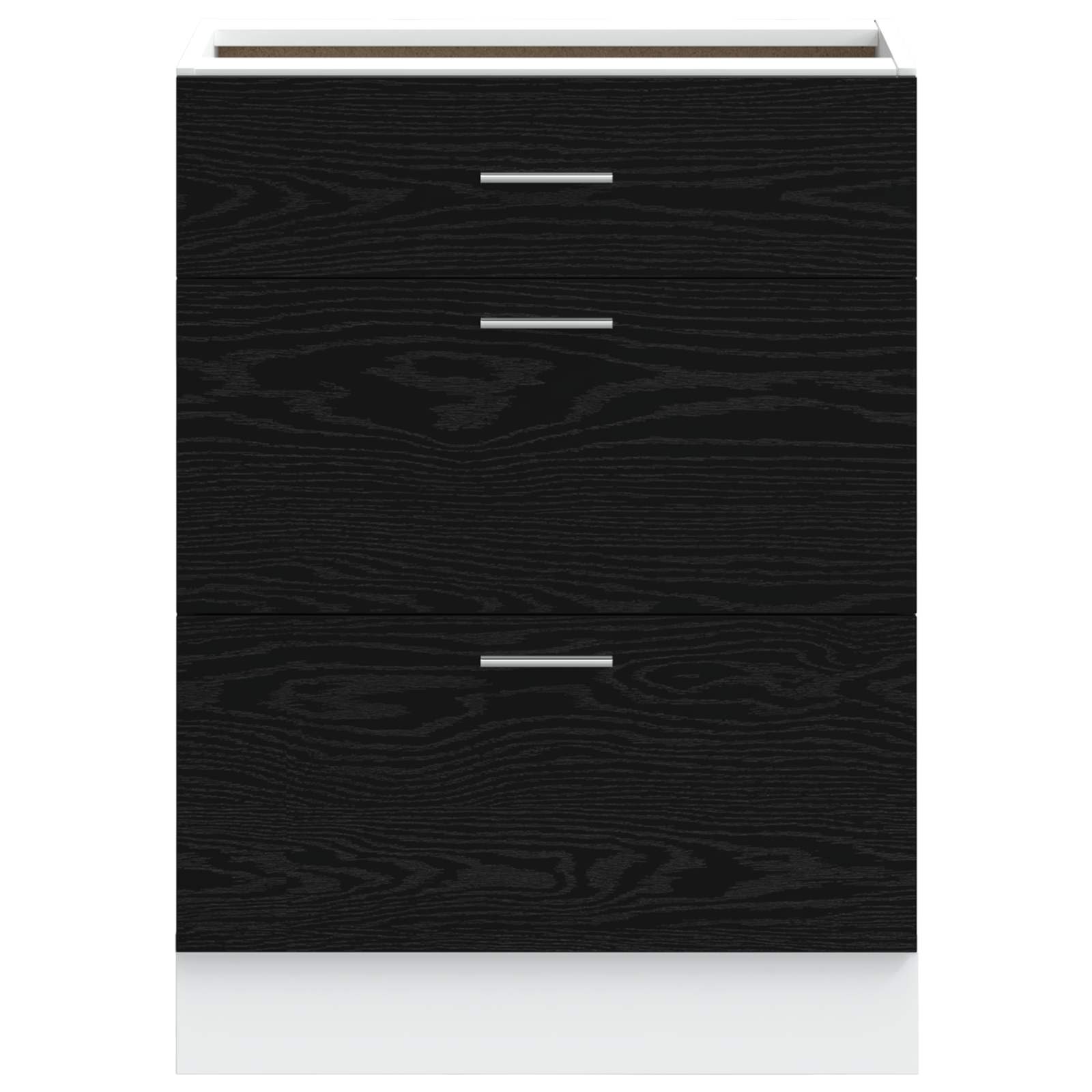 vidaXL Szafka kuchenne podstawowa Czarny Dąb 60 x 46 x 81,5 cm