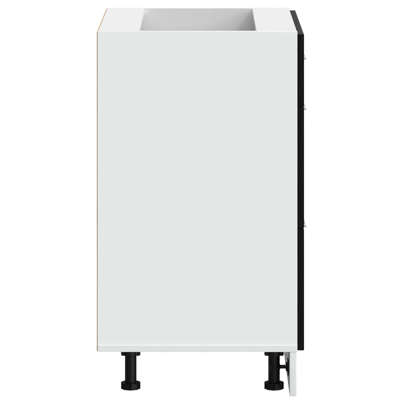 vidaXL Szafka kuchenne podstawowa Czarny Dąb 60 x 46 x 81,5 cm