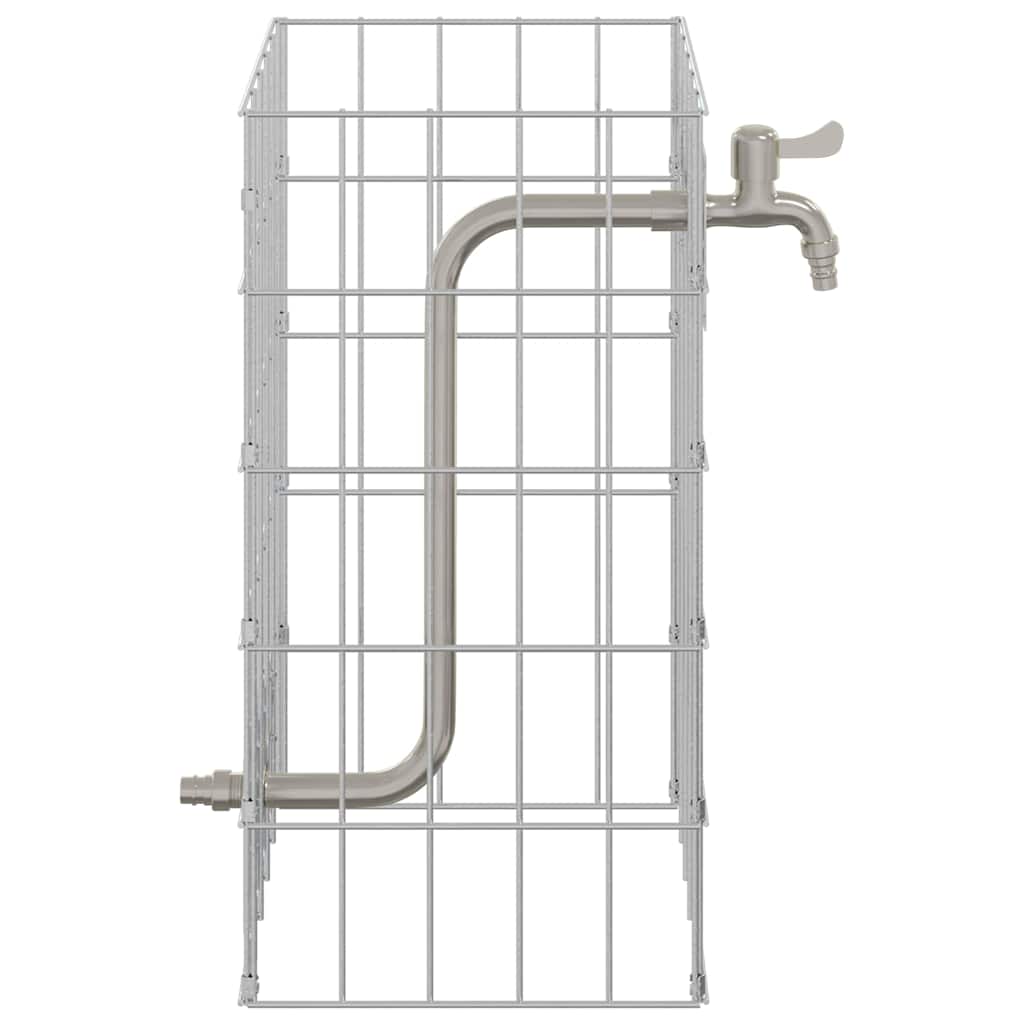 vidaXL Kran Gabionowy Srebrny 26 x 25 x 50 cm Stal nierdzewna