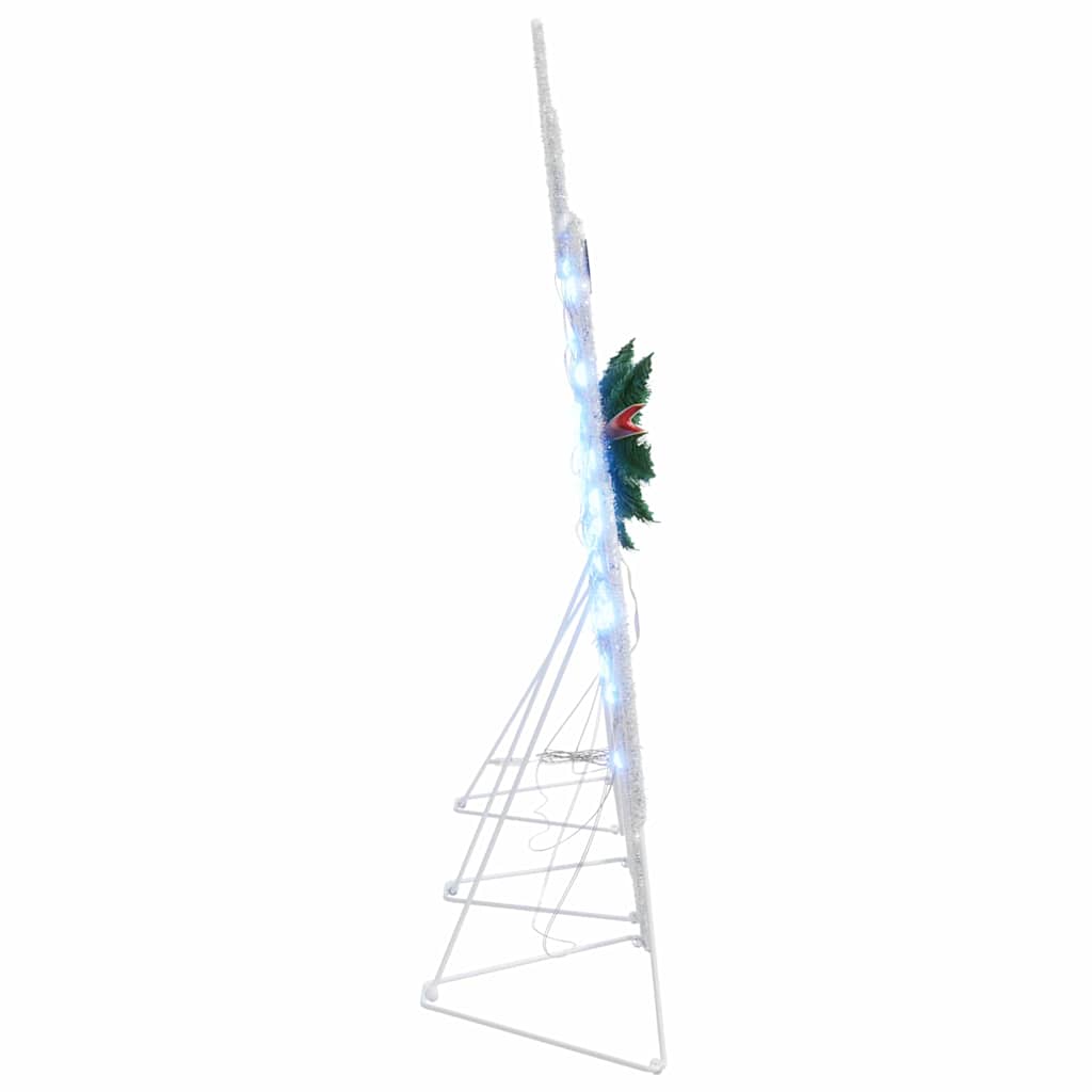 vidaXL LED Renifery 3 pcs Zimna Biała tkanina