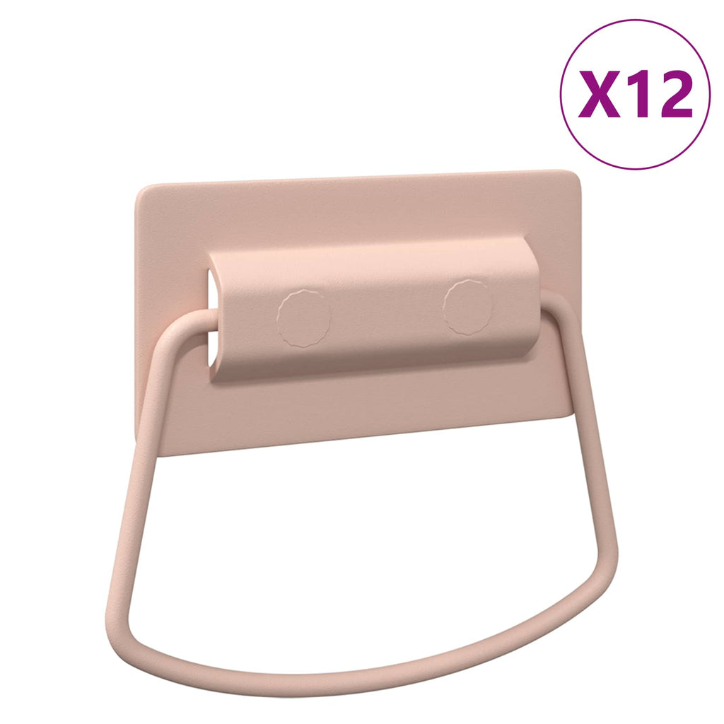 vidaXL Uchwyty do szafek 12 pcs Różowy 85 x 45 mm Metal
