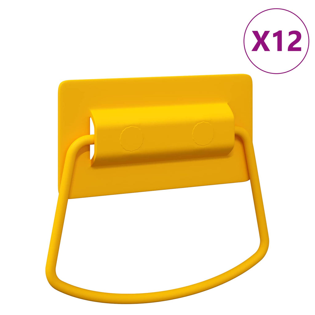 vidaXL Uchwyty do szafek 12 pcs Musztardowy 85 x 45 mm Metal