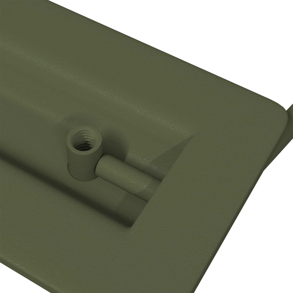 vidaXL Uchwyty do szafek 2 pcs Zielony oliwkowy 85 x 45 mm Metal