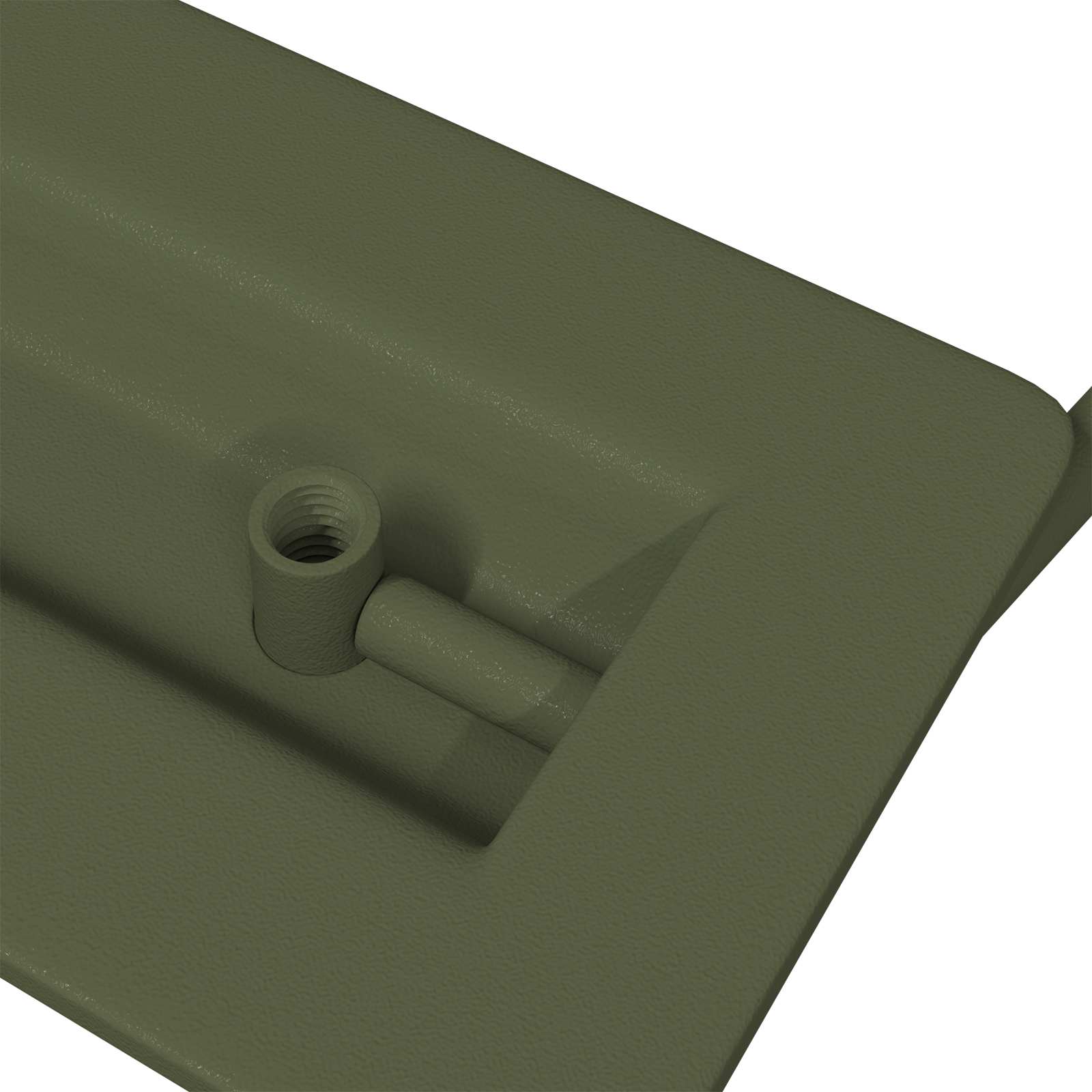 vidaXL Uchwyty do szafek 2 pcs Zielony oliwkowy 85 x 45 mm Metal