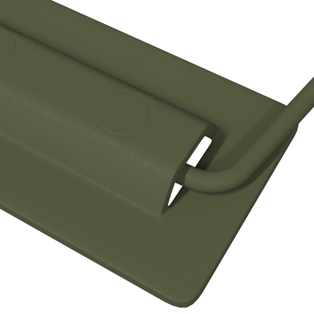 vidaXL Uchwyty do szafek 2 pcs Zielony oliwkowy 85 x 45 mm Metal