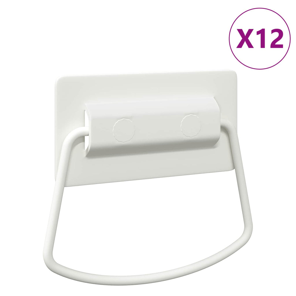 vidaXL Uchwyty do szafek 12 pcs Biały 85 x 45 mm Metal