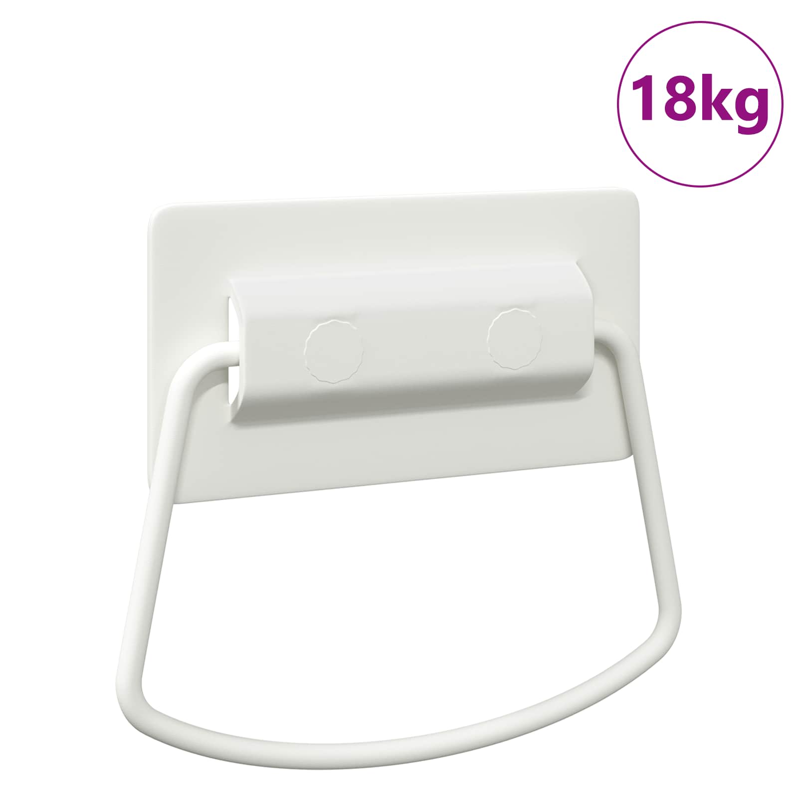 vidaXL Uchwyty do szafek Biały 85 x 45 mm Metal