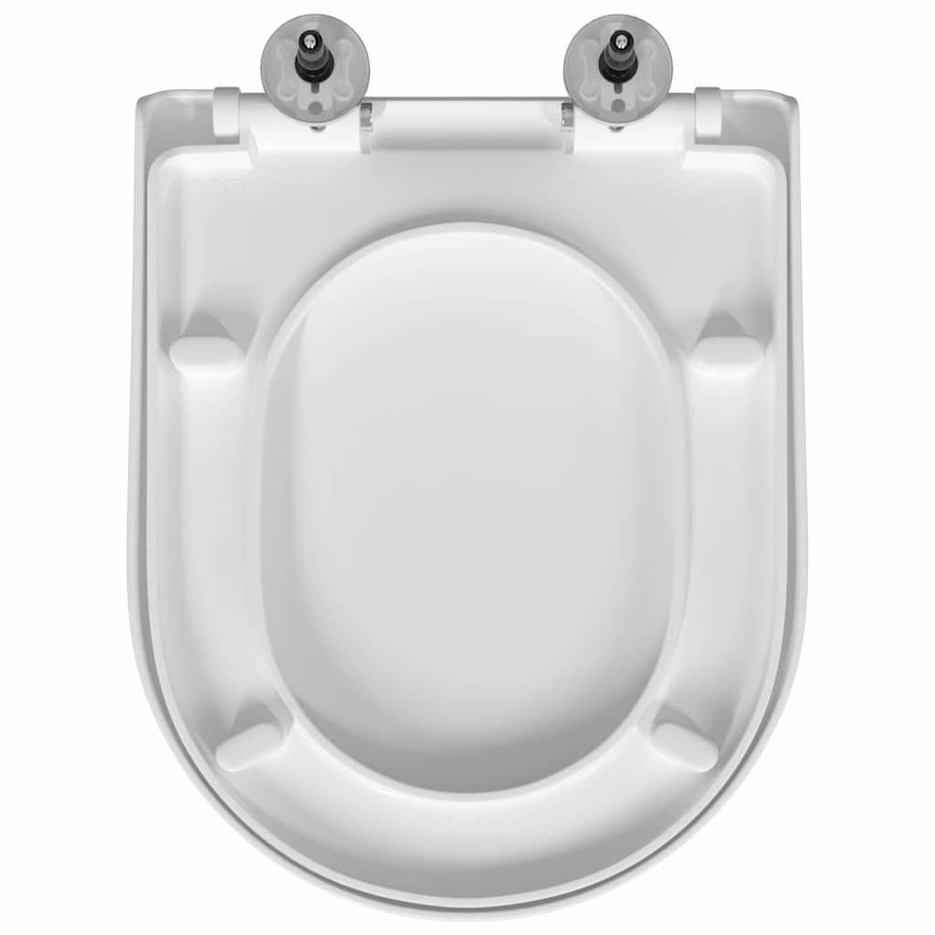 vidaXL Deska toaletowa Biały 48 x 36,5 x 4,5 cm polipropylen