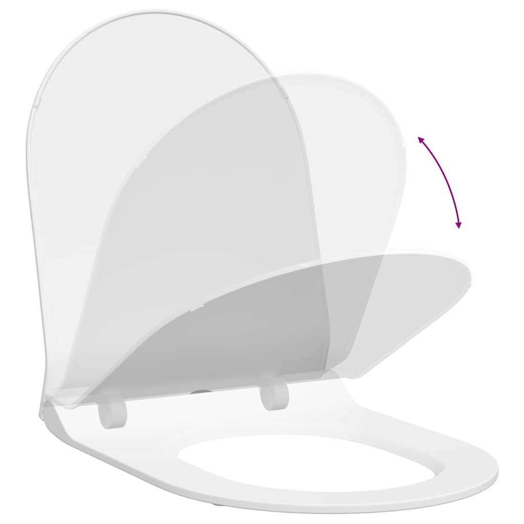 vidaXL Deska toaletowa Z regulacją Biały 50 x 36,5 x 5 cm polipropylen
