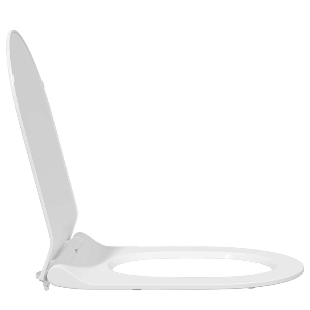 vidaXL Deska toaletowa Z regulacją Biały 50 x 36,5 x 5 cm polipropylen