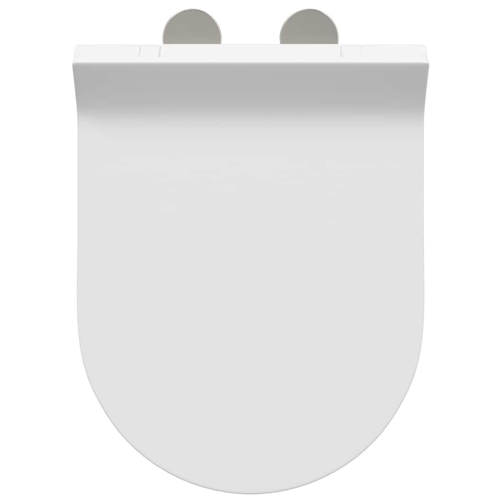 vidaXL Deska toaletowa Z regulacją Biały 50 x 36,5 x 5 cm polipropylen