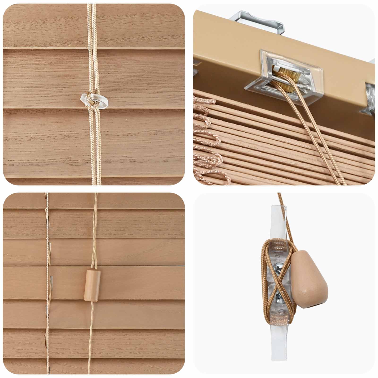 vidaXL Żaluzja wenecka Wygląd Dębu 155 x 130 cm 35 mm