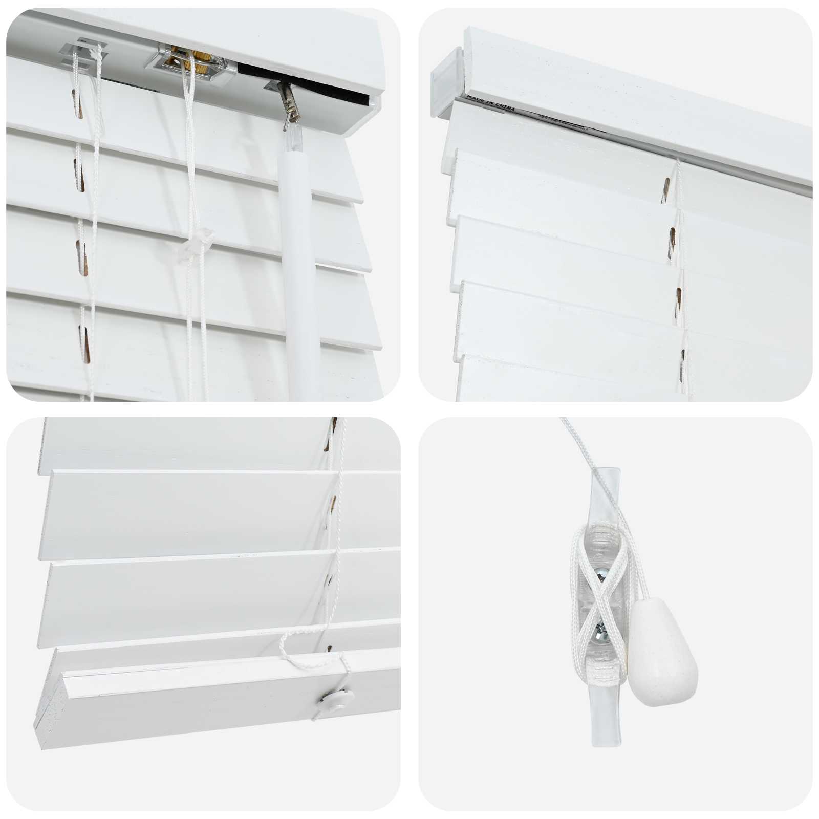 vidaXL Żaluzja wenecka Biały 125 x 160 cm 35 mm