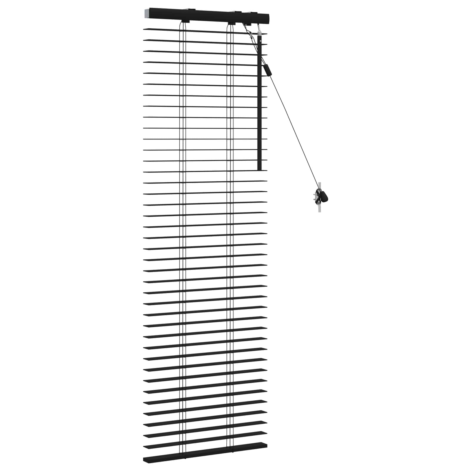 vidaXL Żaluzja wenecka Czarny 50 x 130 cm 35 mm