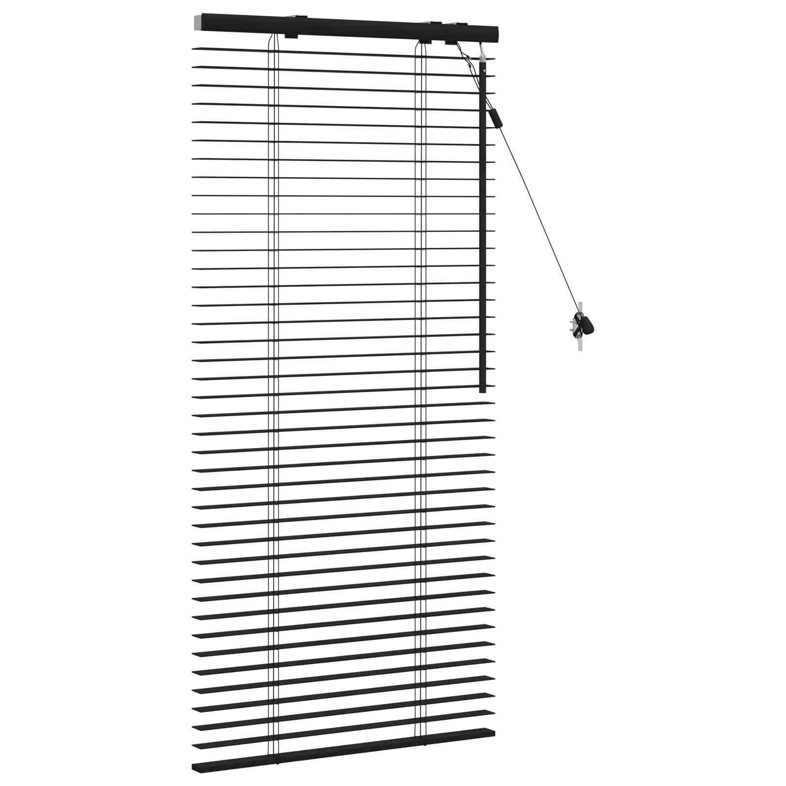 vidaXL Żaluzja wenecka Czarny 60 x 130 cm 35 mm