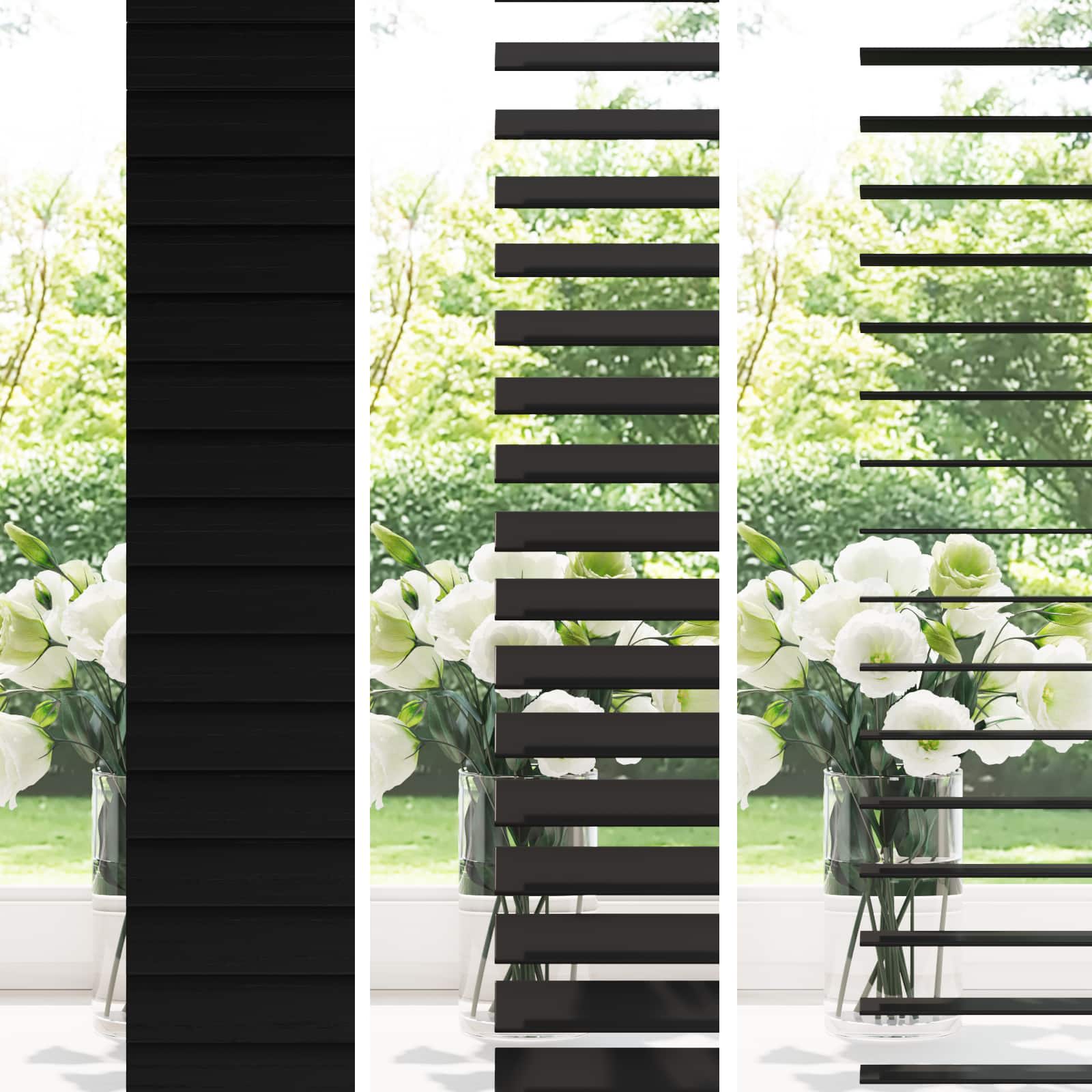 vidaXL Żaluzja wenecka Czarny 65 x 130 cm 35 mm