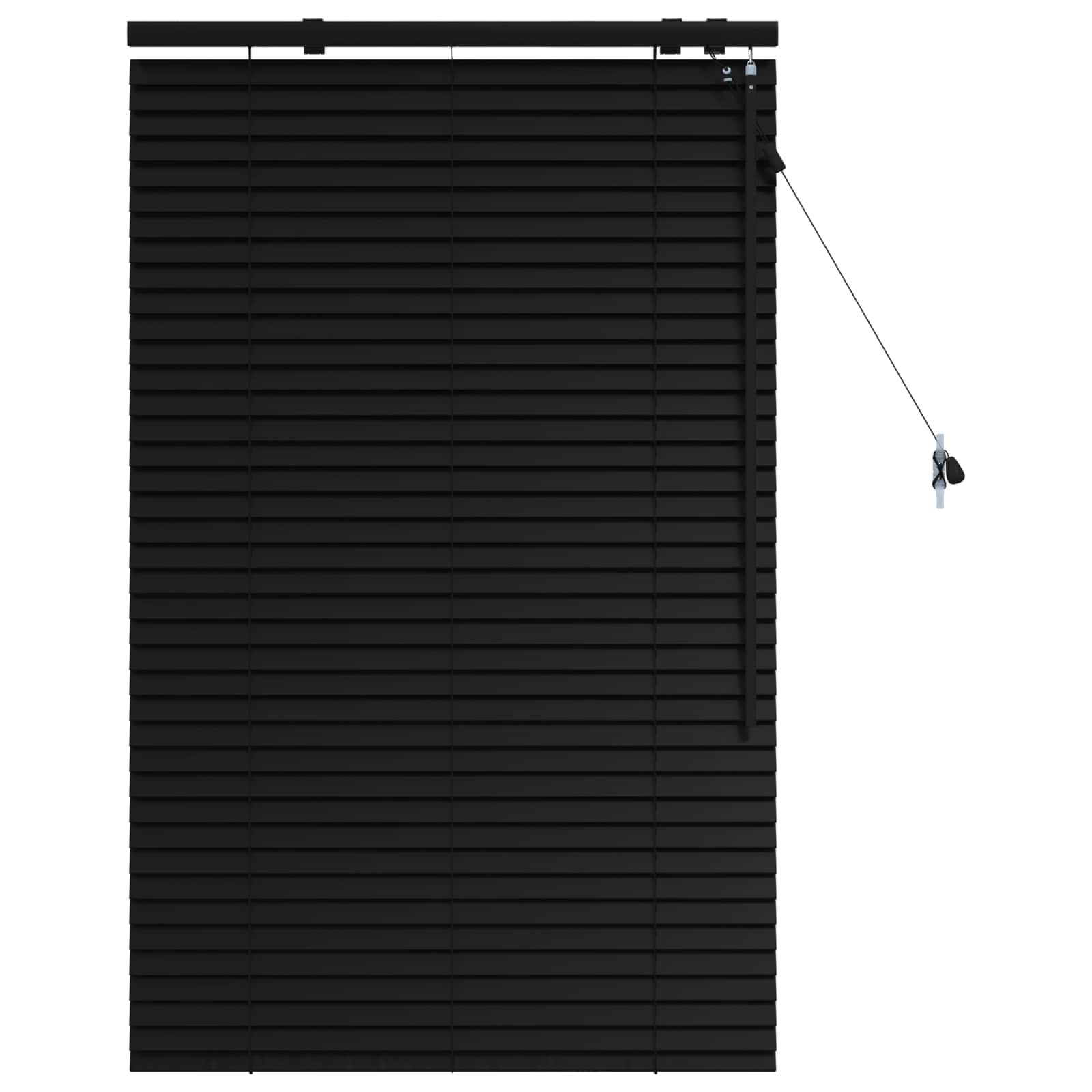 vidaXL Żaluzja wenecka Czarny 70 x 130 cm 35 mm