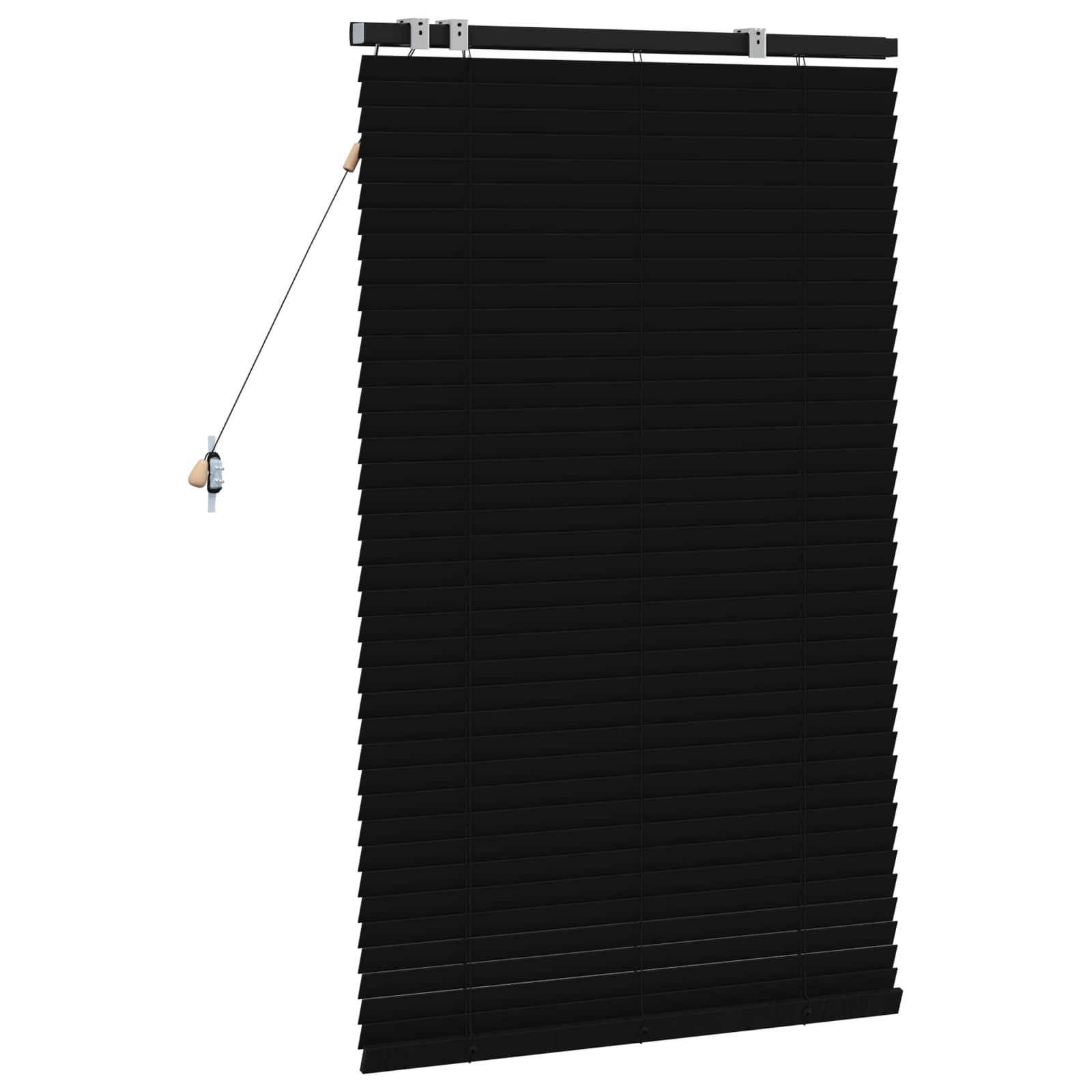 vidaXL Żaluzja wenecka Czarny 80 x 130 cm 35 mm