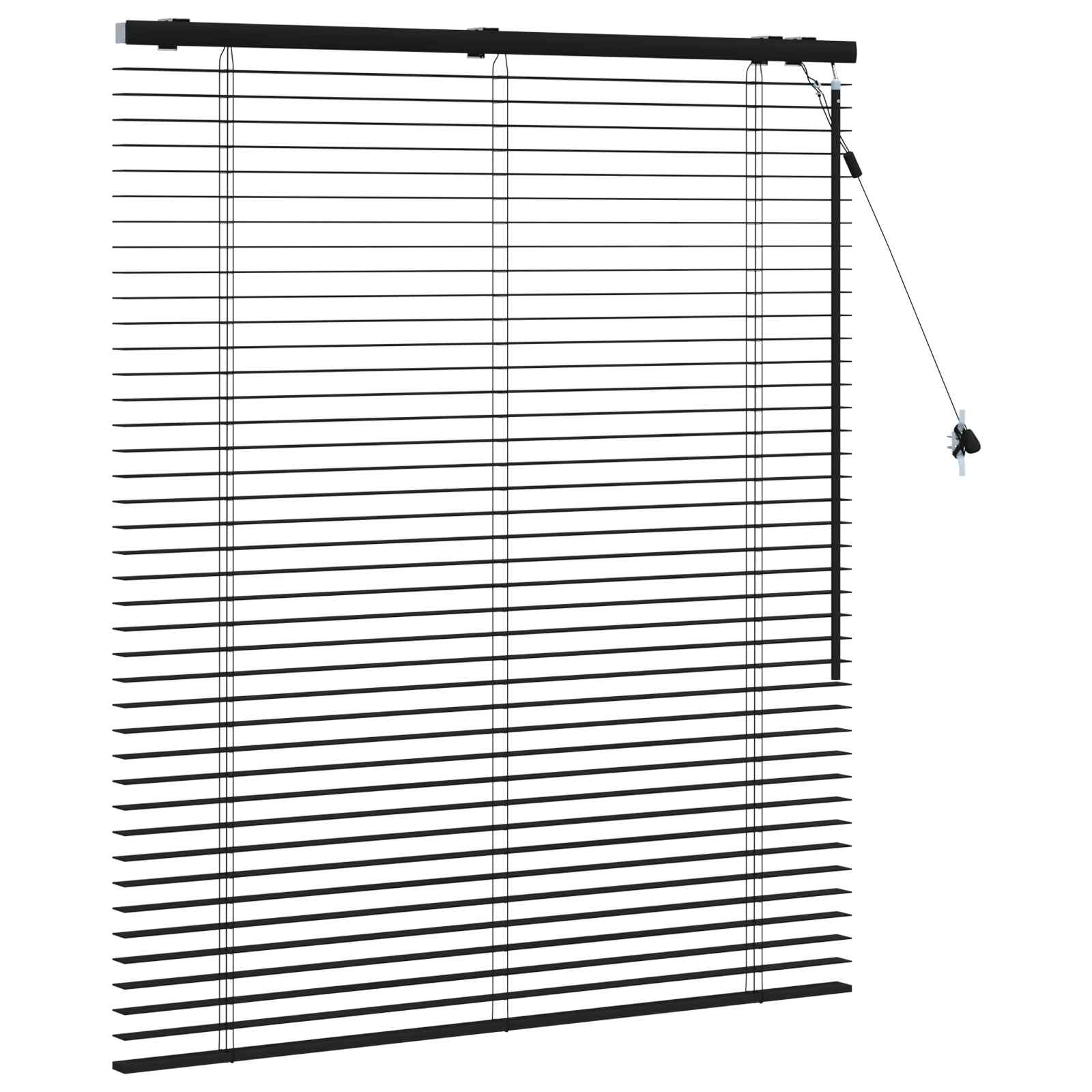 vidaXL Żaluzja wenecka Czarny 120 x 130 cm 35 mm