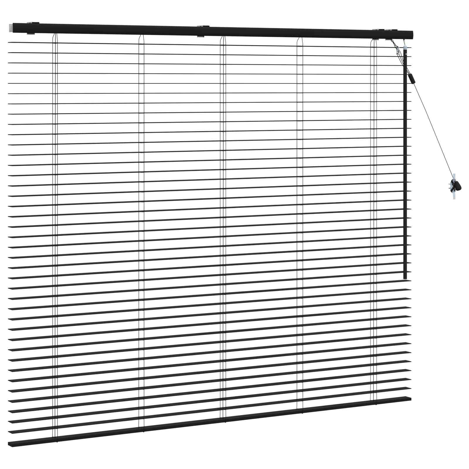 vidaXL Żaluzja wenecka Czarny 125 x 130 cm 35 mm