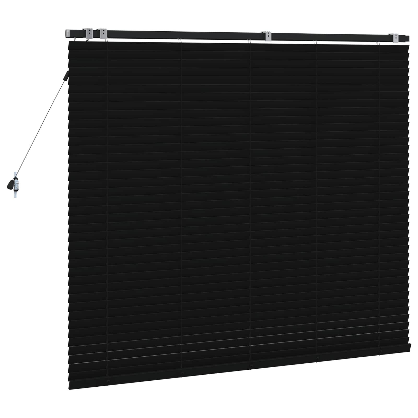 vidaXL Żaluzja wenecka Czarny 130 x 130 cm 35 mm