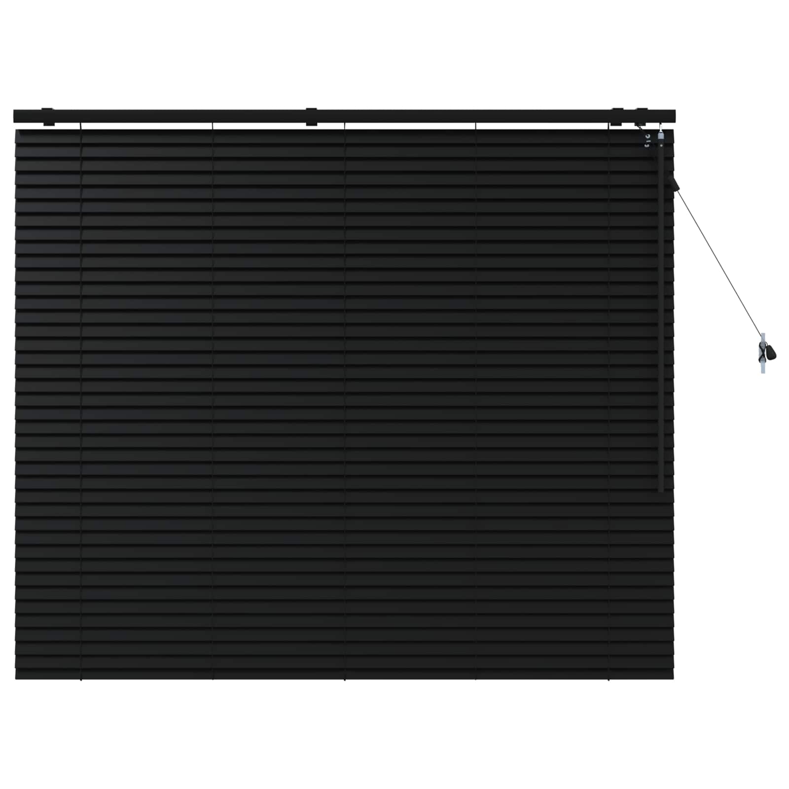 vidaXL Żaluzja wenecka Czarny 130 x 130 cm 35 mm
