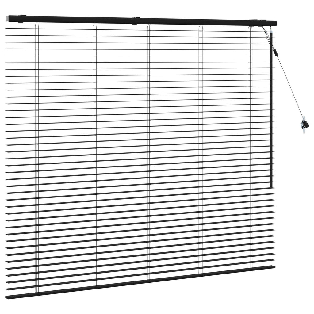 vidaXL Żaluzja wenecka Czarny 135 x 130 cm 35 mm