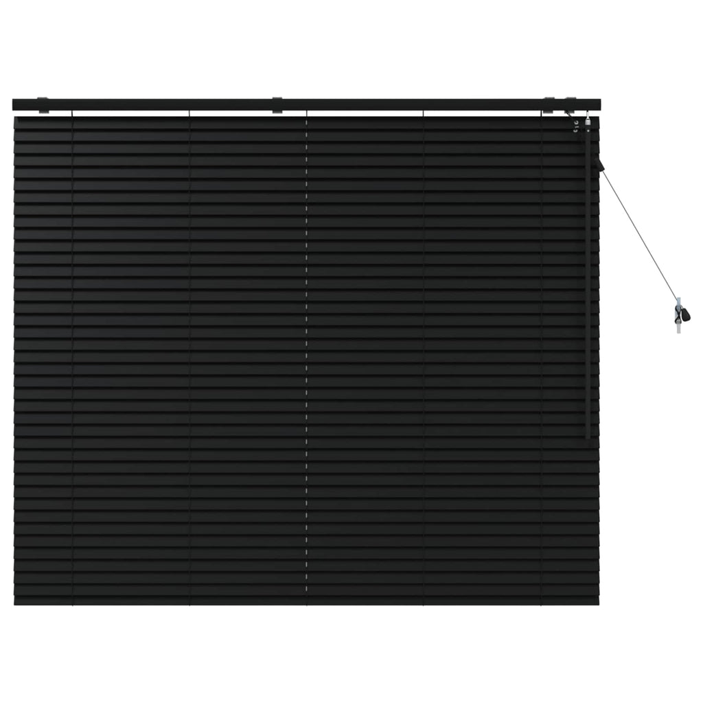 vidaXL Żaluzja wenecka Czarny 145 x 130 cm 35 mm
