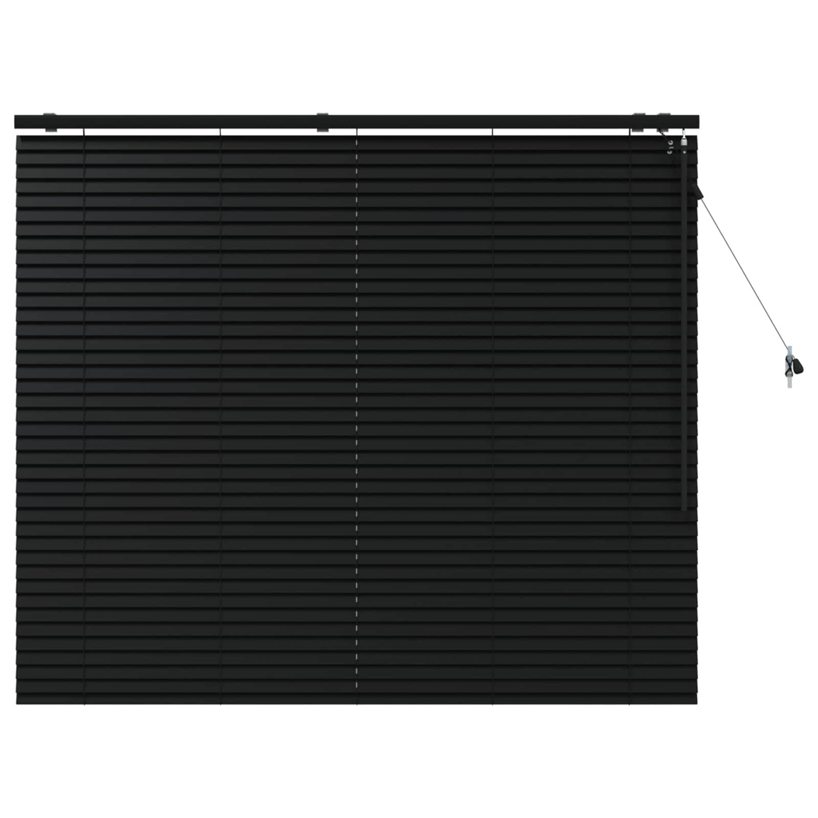 vidaXL Żaluzja wenecka Czarny 145 x 130 cm 35 mm