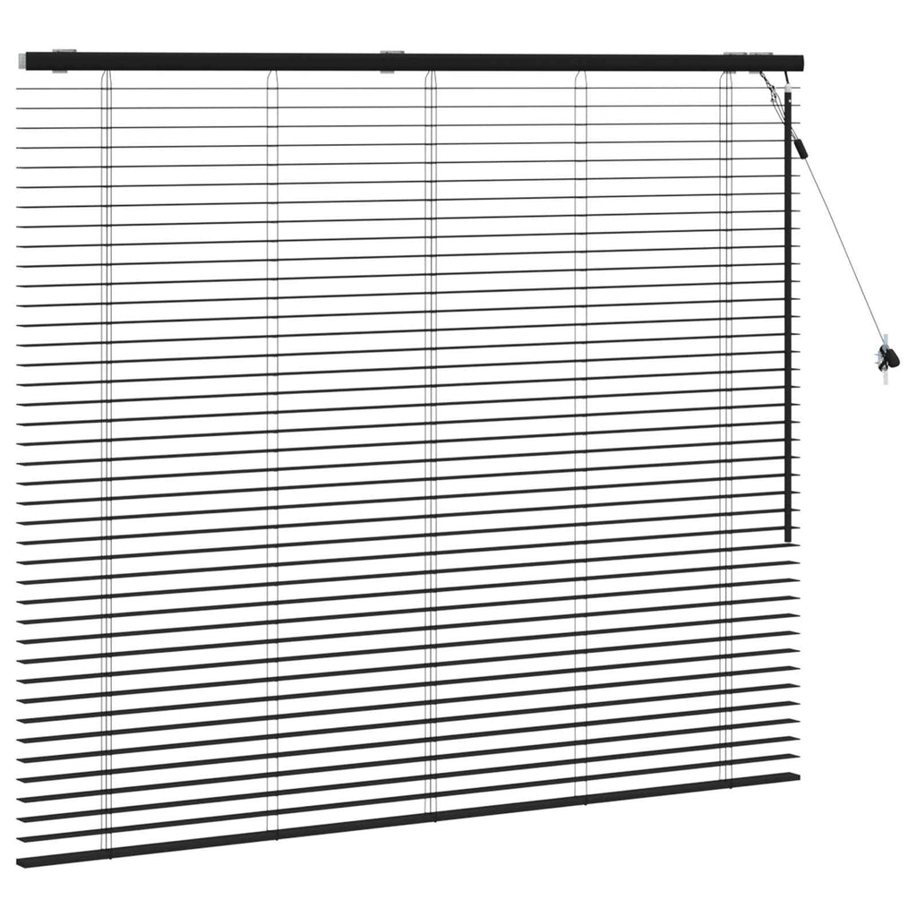 vidaXL Żaluzja wenecka Czarny 155 x 130 cm 35 mm
