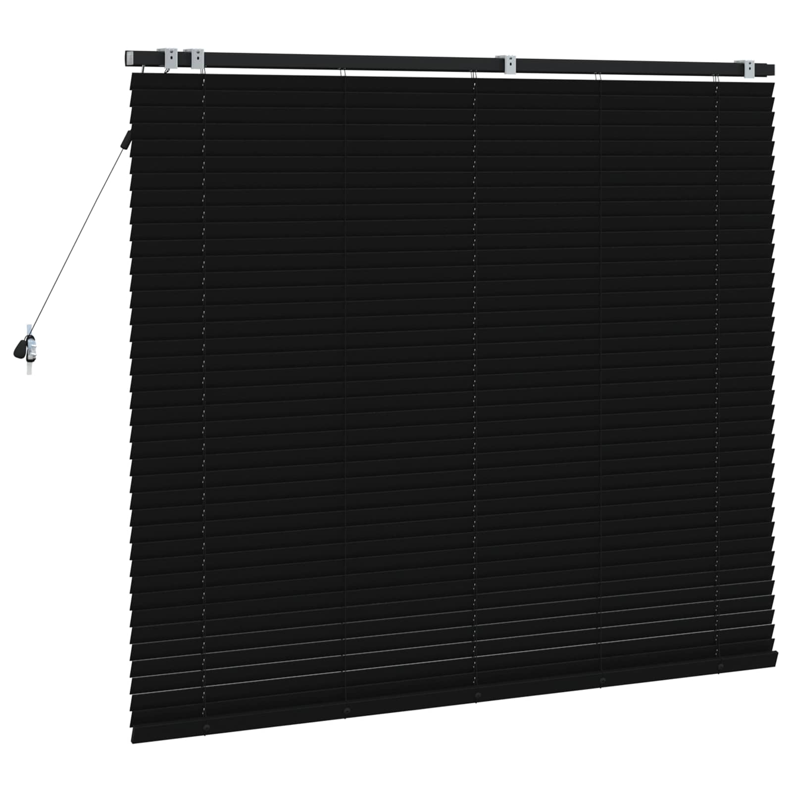 vidaXL Żaluzja wenecka Czarny 160 x 130 cm 35 mm